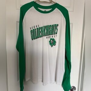 NHL Green and White Shirt Vegas Golden Knights